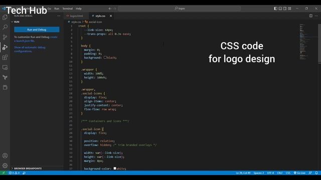 Instagram logo design, Twitter logo and GitHub logo design Hover effect using html and css