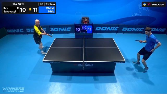 12:25 Ihor Sukovatyi - Oleksii Mitla 15.02.2024 TT Euro.Cup Ukraine Master. TABLE 4