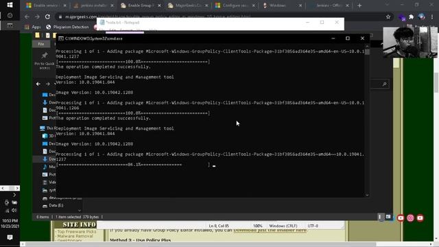 install jenskin windows 10 home| Invalid service logon credentials | Local Security Policy not foun