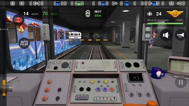 Subway Simulator 3D | Christmas Train | Android Gameplay | S9 Plus
