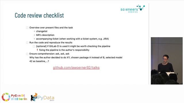 Alexandra Wörner: A data scientist's guide to code reviews