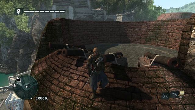 шок пушки стреляют сами, без канониров в Assassin's Creed Black Flag