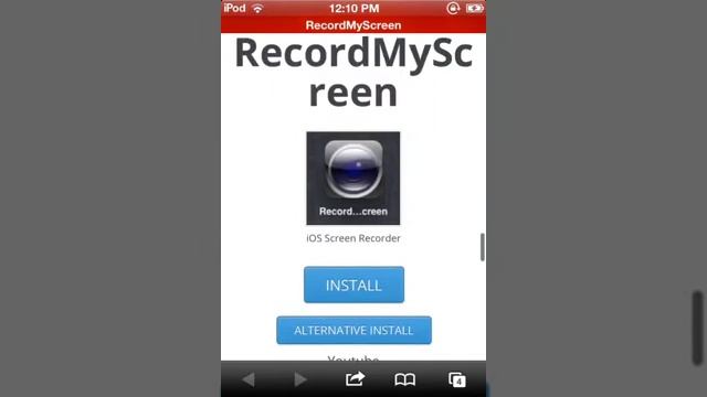 How to record your iPhone/iPod screen without jailbreak