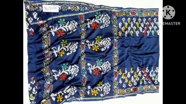 Chanderi Batik Handblock Print Saree || Chanderi Batik Saree || Chanderi Batik Print || Handblock |