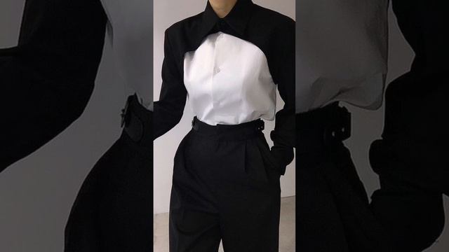DIY ✂ Черное и белое/ Женские образы/