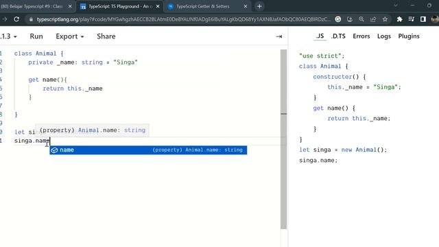 Belajar Typescript #10 : Getter & Setter