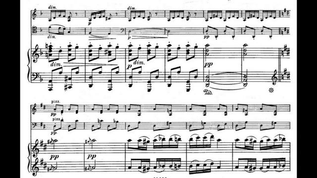 Dumky Trio, by Dvorak, 3rd movement with score