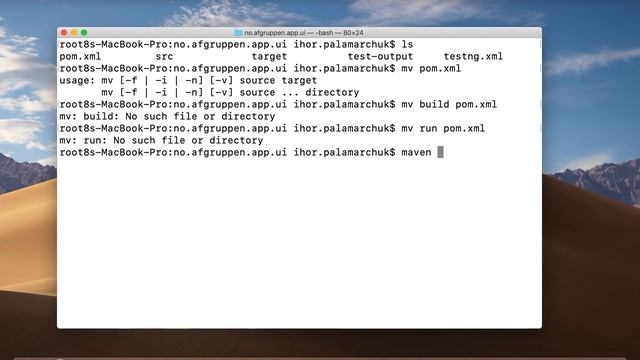 How to Use Maven with Terminal on MacOS