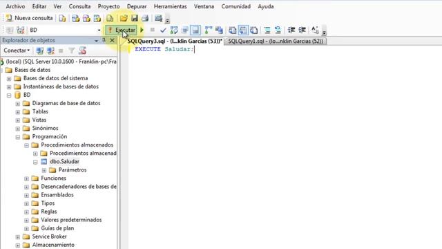 Como Crear un PROCEDIMIENTOS ALMACENADOS en Sql Server 