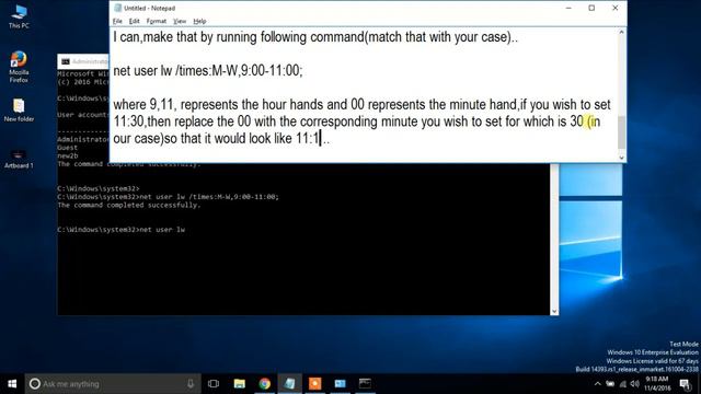 How to set time limits for any user account on Windows 10 without any Software [Tut]