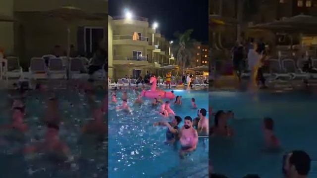 ► Дискотека в бассейне. Сегодня ☝🏻 
Palm Beach Resort Hurghada Egypt