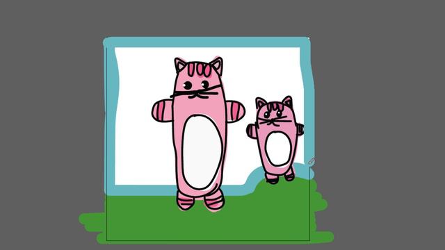 Рисуем смешных котиков детям часть 59
