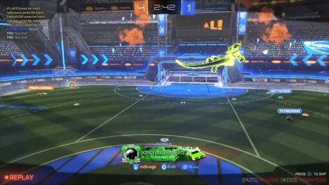 Rocket League Ford Nascar Mustang game 1