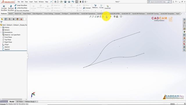 #05 SolidWorks Деталь №5: построение твердотельной модели с помощью сплайнов и кривых