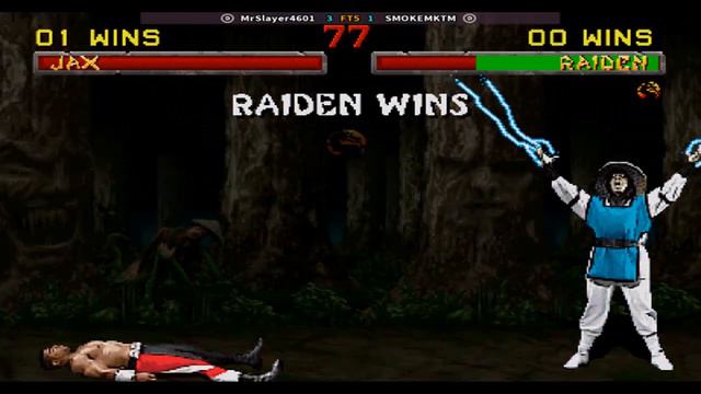 Mortal Kombat 2 Fightcade Online Match FT5 MrSlayer4601 Vs SMOKEMKTM
