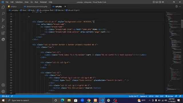 Design a responsive cart page using HTML, CSS, JavaScript and Bootstrap |  eShop 27