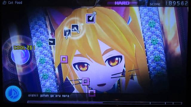 Hatsune Miku: Project DIVA F - Akita Neru - Cat Food Gameplay. Hard