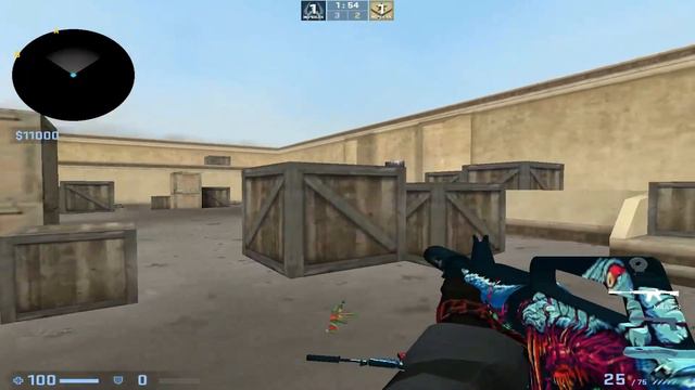 Шоу-матч: Крейзер ПРОТИВ Подписчика в Counter-Strike: Source Offensive
