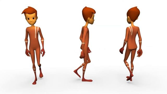 Vanilla walk cycle animation - Stewart