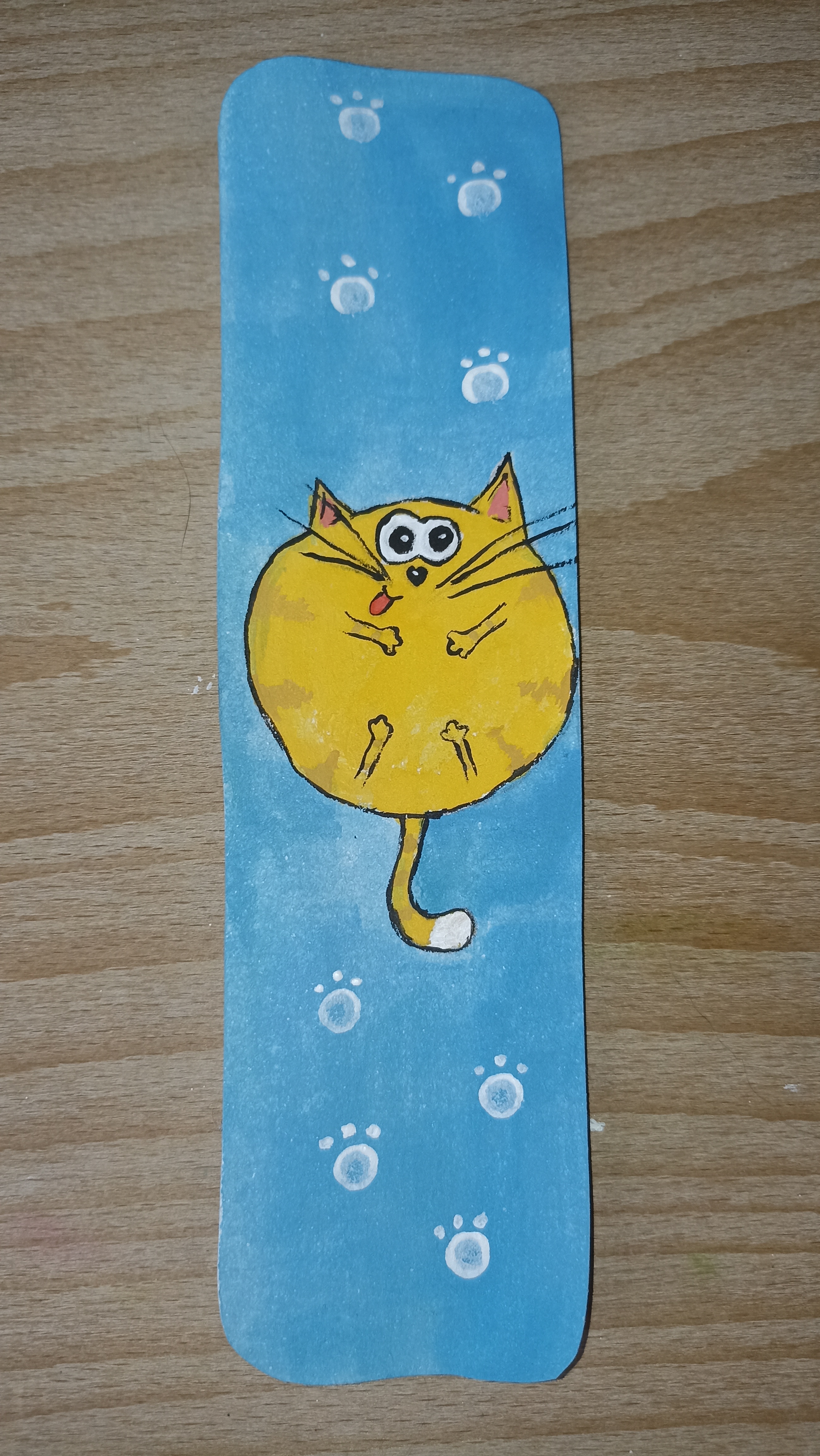 Толстый кот / Рисунок гуашью