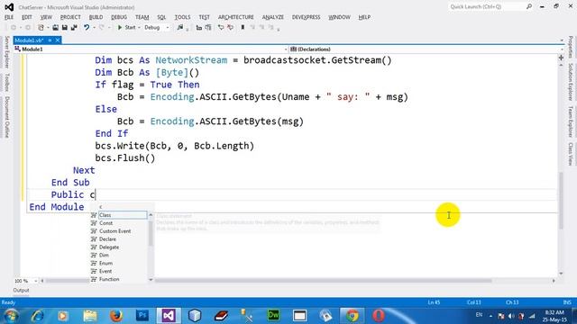 How to Making Chat Server in VB NET 2012 Part1