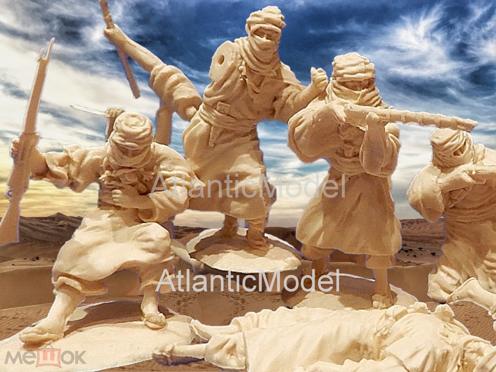 солдатики Conte Арабы Set 02 Туареги Набор 8 солдатиков 8 поз, оригинал, раритет