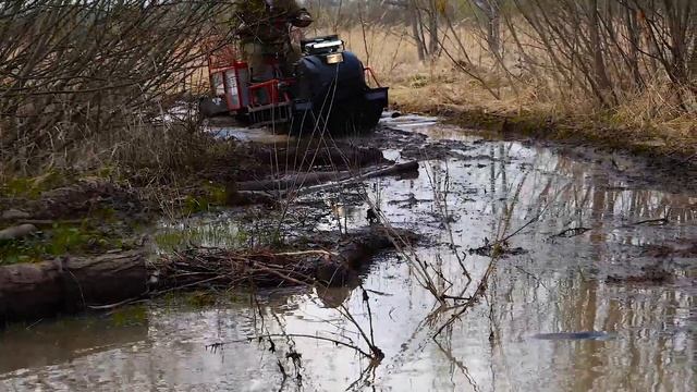 Мотобуксировщик Бурлак-М Экспедитор тест драйв часть 2
