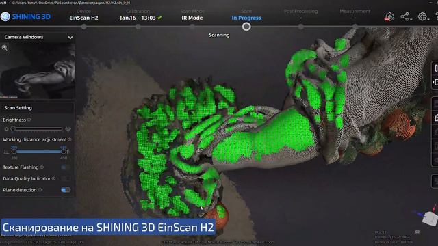 3D-сканирование садовой фигуры с помощью 3D-сканера EinScan H2 от Shining 3D