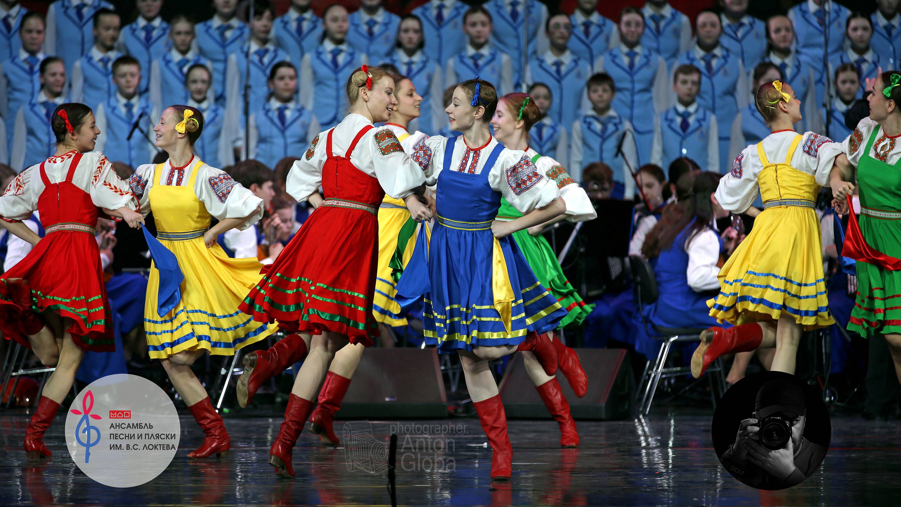 "Девичий перепляс", Ансамбль Локтева. "Girl's Dance", Loktev Ensemble.