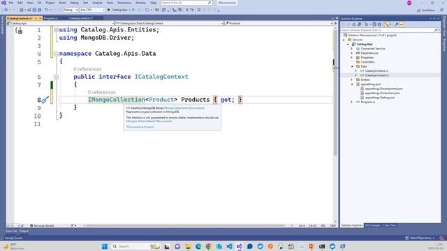Episode 11 - 7.First Service using .NET CORE with MongoDB