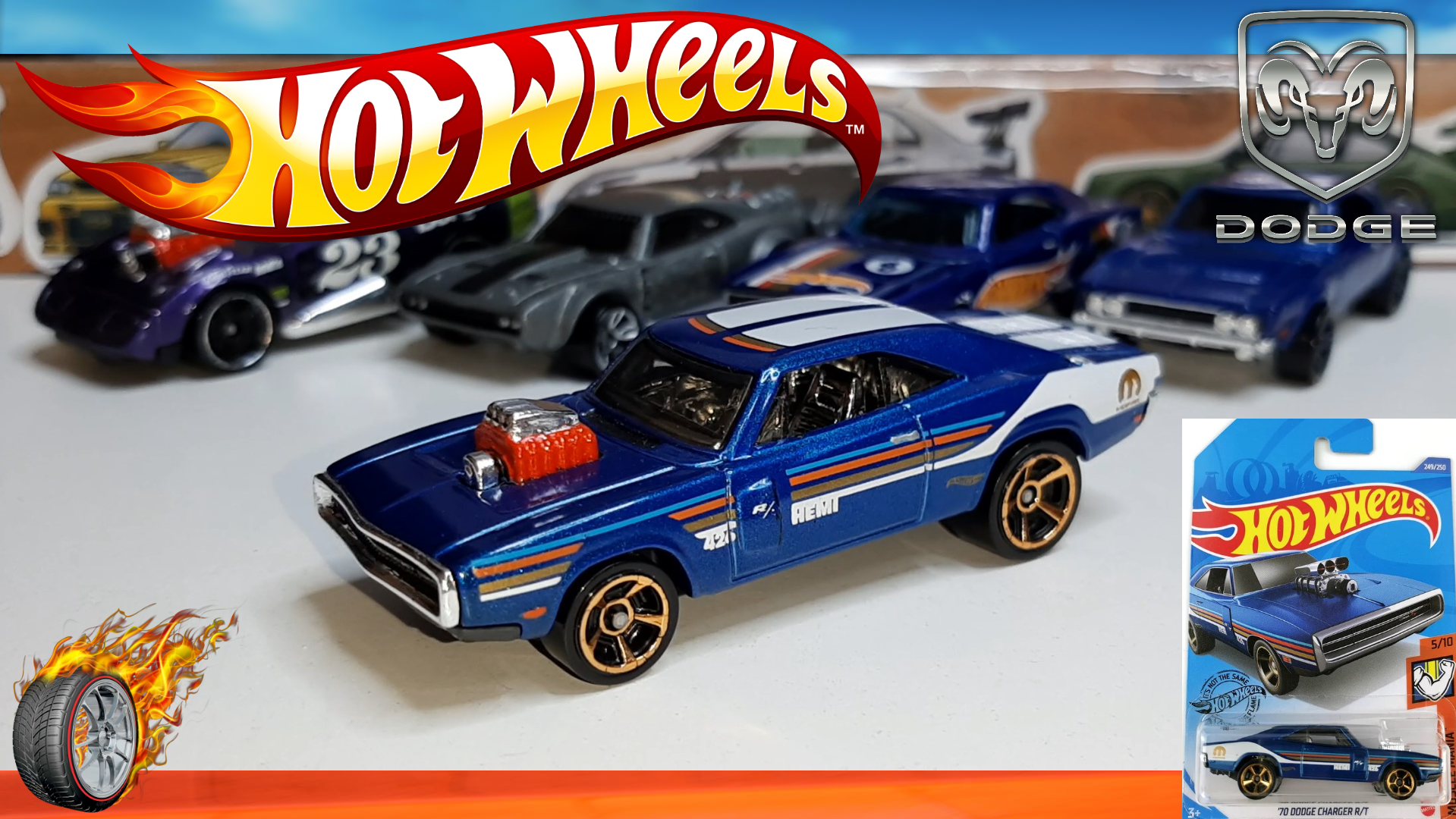 Custom Hot Wheels 70 Dodge Charger R/T HW Muscle Mania 5/10