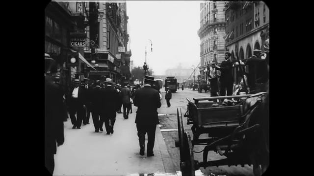 Нью-Йорк 1911 года.Уникальные кадры