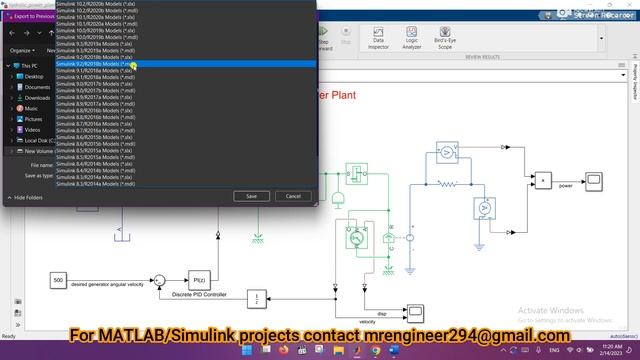 How to Export Simulink Model to Previous Version ||How to save slx file to previous version