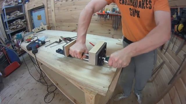 Установка столярных тисков Wilton