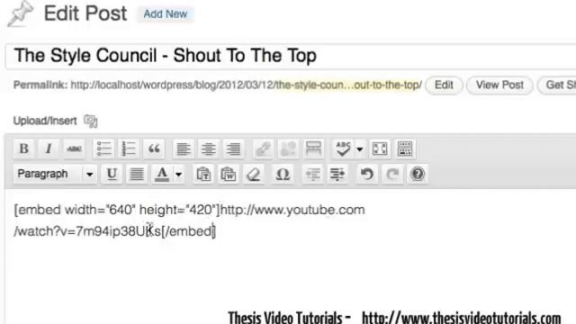 Embed YouTube Videos into WordPress  WordPress Basics