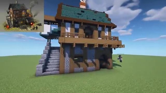 How to BUILD a House in MINECRAFT using Concept Art!!!