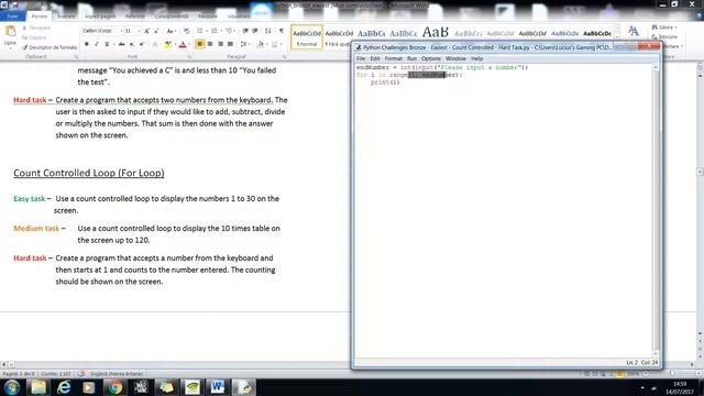 Python Tutorials - Part 18 Condition Controlled For Loop - Hard Task