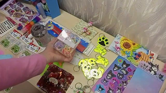 Зелёный канцелярский набор