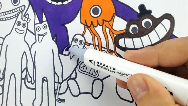 New Garten Of Banban 3  Coloring Pages / How to color All New Monsters / Cartoon - On & On [NCS]