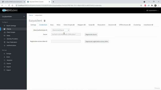 11   Creating Client and User details inside KeyCloak for Auth code grant flow
