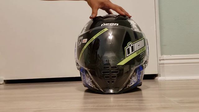 Unboxing Airflite Stim Blue Helment (icon)