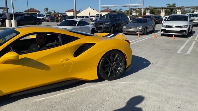 Golden Yellow Ferrari 488 Pista