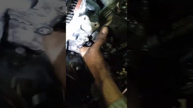 Mitsubishi canter 4D34 engine pump timing