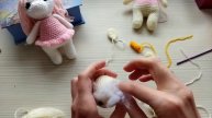 Единорожка крючком! МК Часть 3! Вяжем голову и мордочку, вставляем глазки!