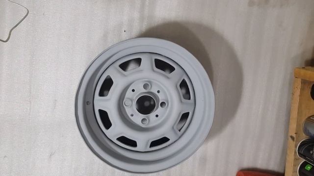 Ремонт и покраска диска своими руками / Wheel repair and painting / как покрасить диски баллончиком