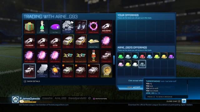 [PS4]Rocket League Trading| Giveaway every 10 subs|HW GIVEAWAY AT 250 SUBS