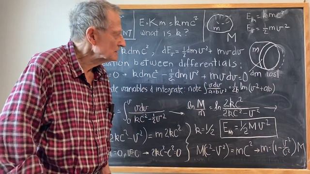 E=mc2 /2 from basic principles