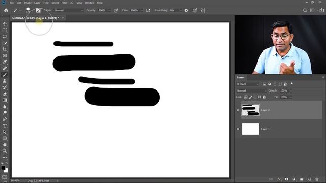 Brush Tool in Photoshop Tutorials in Hindi  Urdu Part - 1 - Class 13