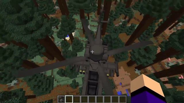 Minecraft PC Helicopter Mod Showcase HELICOPTERS! #3