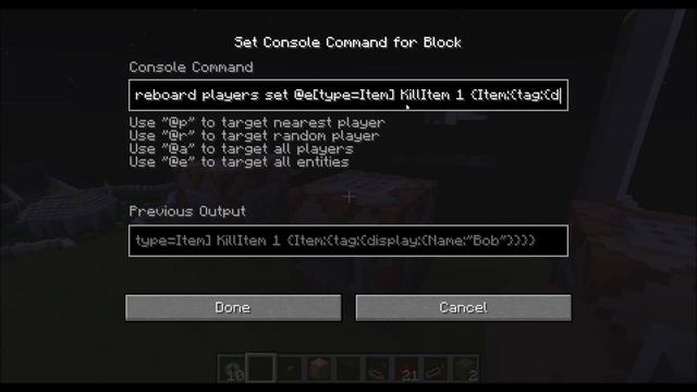 Kill a specific item - Minecraft tutorial